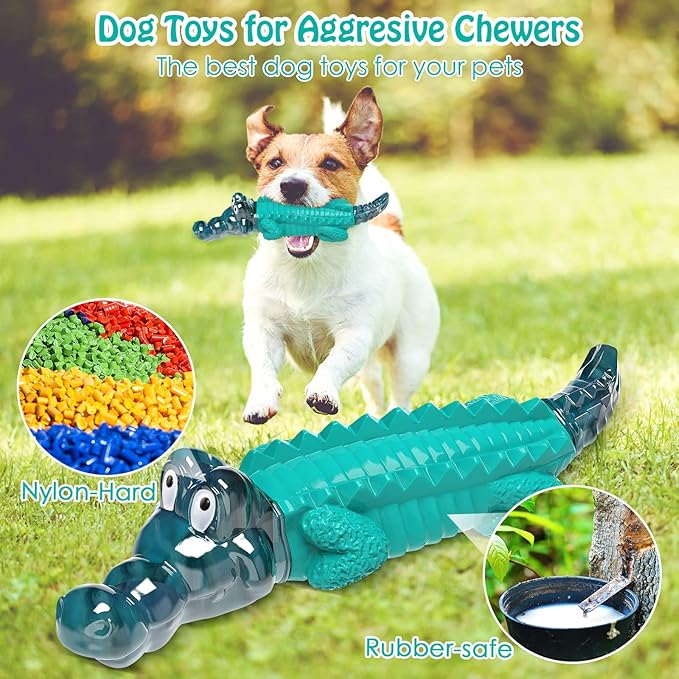 Dog Toys for Aggressive Chewers - Tough,Indestructible Dog Chew Toys for Large, Medium,Small Breed to Keep Them Busy